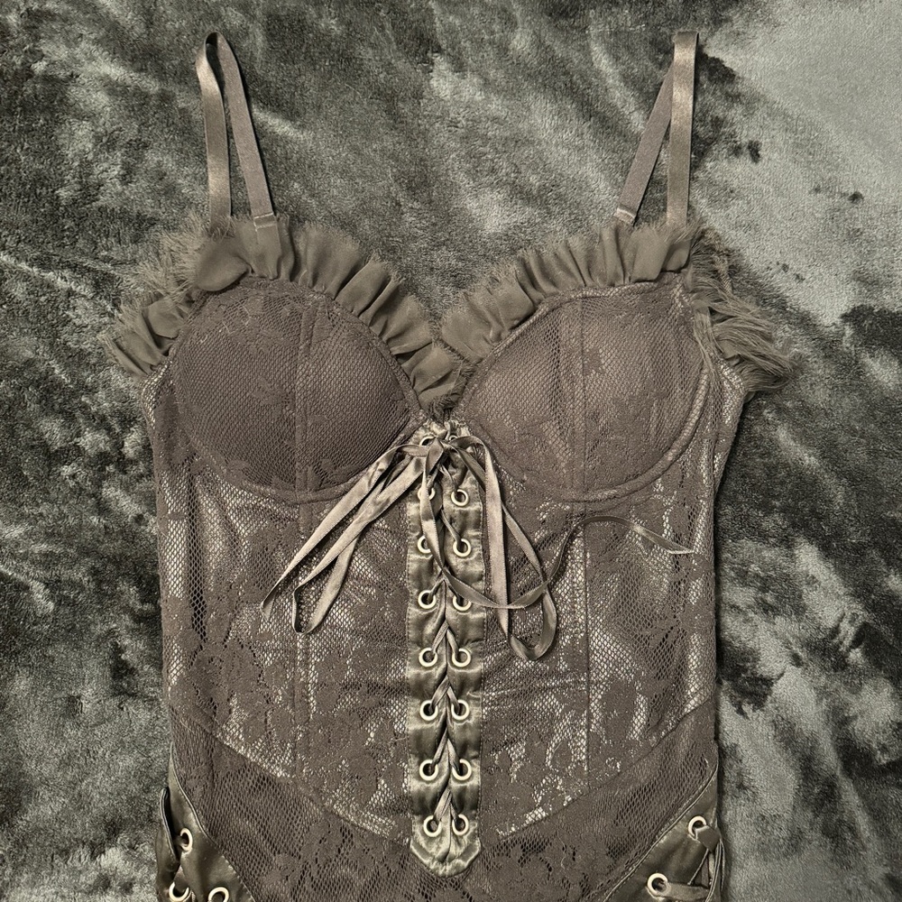 Vintage Lip Service Fetish 2005 Belladonna’s Boudoir Corset Gown - Picture 2 of 6
